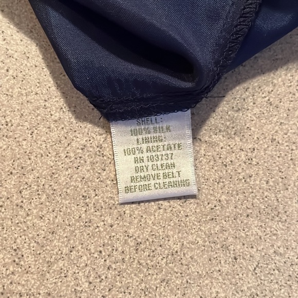 Donna Morgan Blue Silk Dress - Picture 8 of 8